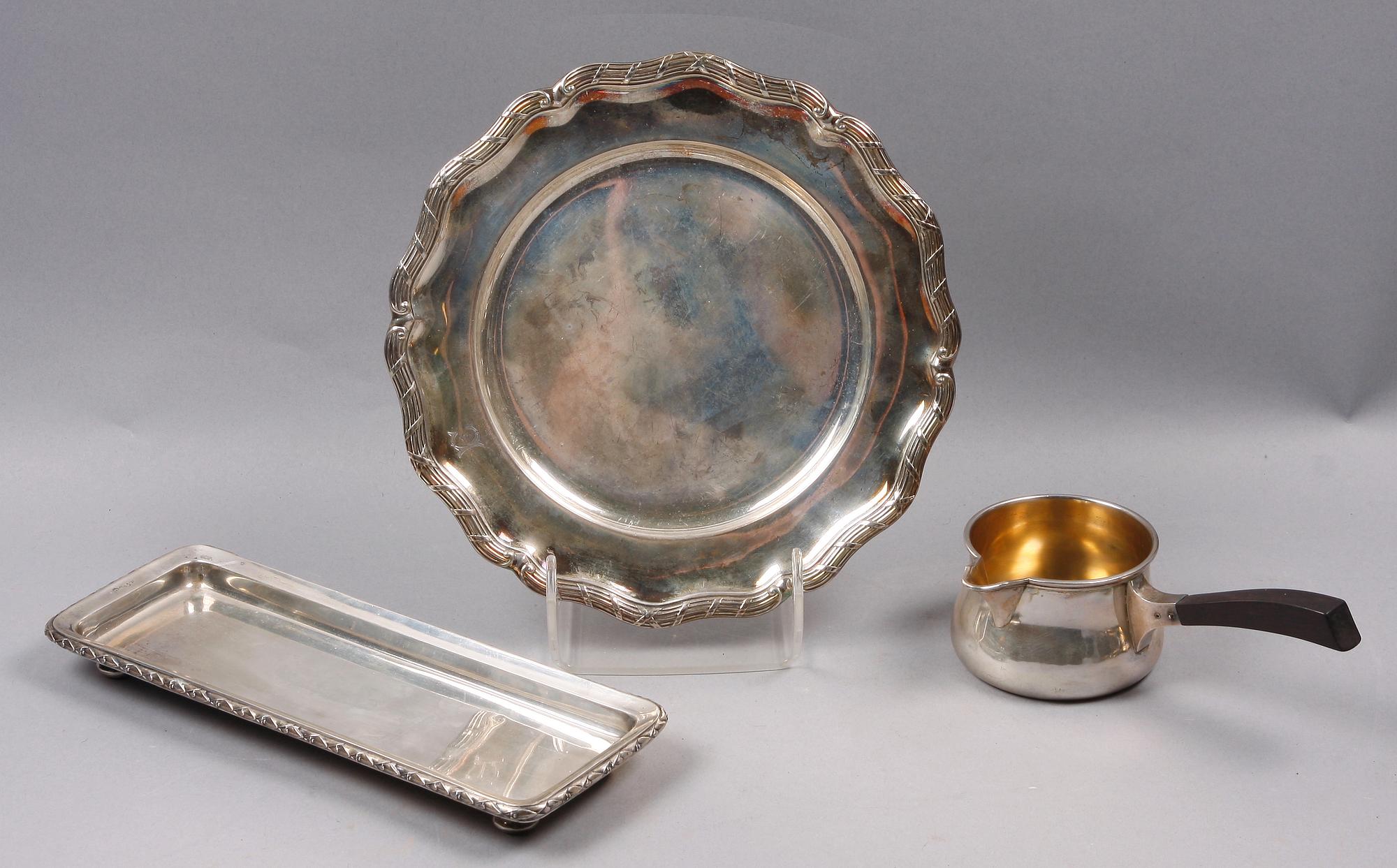 PARTI SILVER, 3 delar, CG Hallberg, K Andersson resp Danmark, 1916-7.