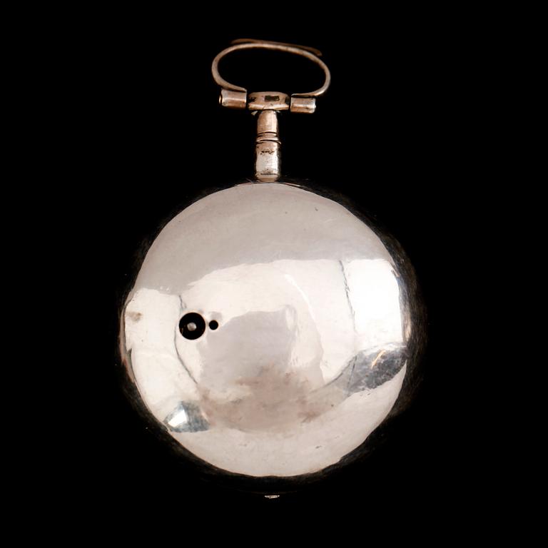 SPINDELUR, silver, William Thompson, London, nr 305, 1700-tal.