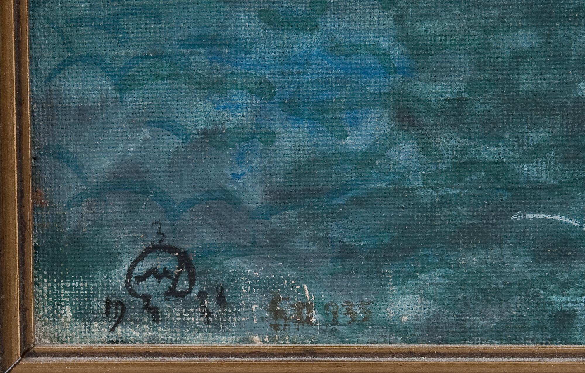 Mstislav Valerianov Dobuzhinski, SCENE FROM THE TCHAIKOVSKY OPERA QUEEN OF SPADES.