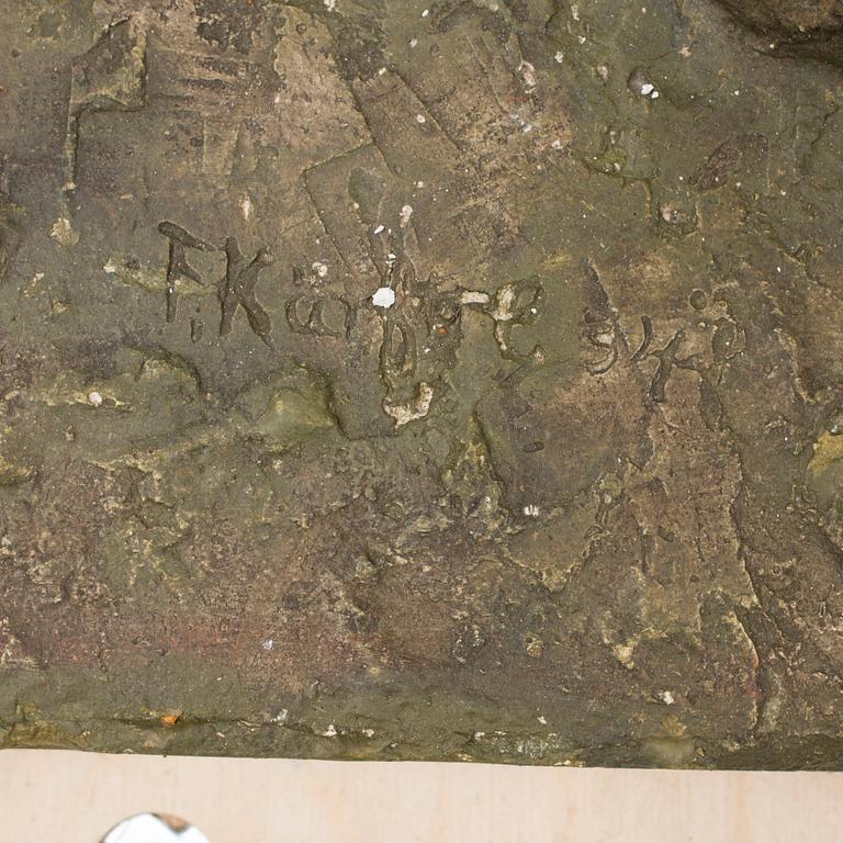 FRITZ KÄRFVE, skulptur, signerad.