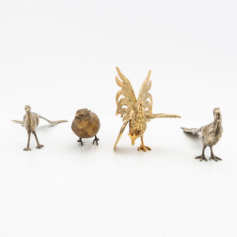 Table decorations, 4 pcs, 20th century.