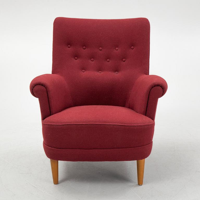 Carl Malmsten, an armchair, "Hemmakväll", second half of the 20th century.
