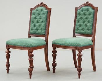 STOLAR, ett par, nyrenässans, 1800-talets slut.