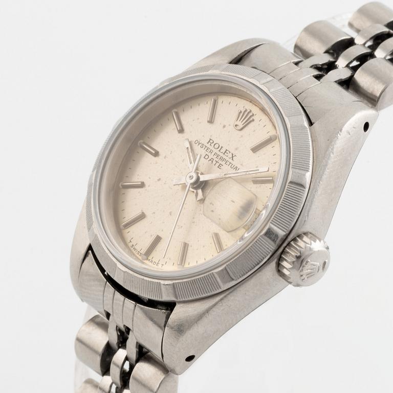 Rolex, Oyster Perpetual, Date, wristwatch, 26 mm.