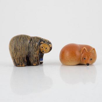 Lisa Larson, a group of six figurines, Gustavsberg and K-Studion.