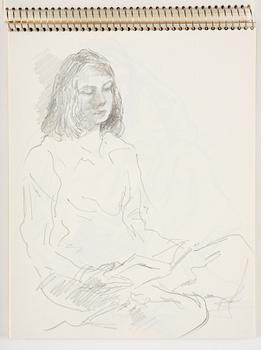 Lotte Laserstein, Sketchbook with approximately 42 drawings, of which 1 is signed.