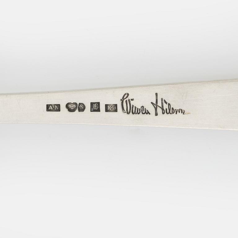 Wiwen Nilsson, serveringsspade, silver, Anders Nilsson, Lund 1960.