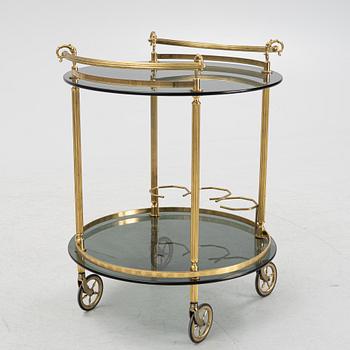 A 1970's serving trolley.