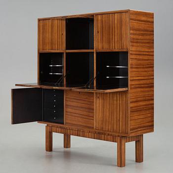 Erik Lund, a zebrano venereed cabinet, Georg Ryman Snickeriverkstäder for the 1930 Stockholm Exhibition.