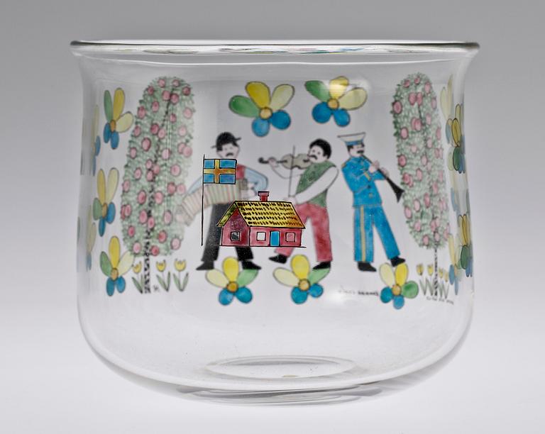 SKÅL, glas. Gunnar Cyrén, Orrefors Expo.