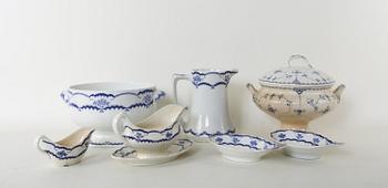 MATSERVIS, c:a 55 delar, flintgods, "Paris", Gustafsberg.