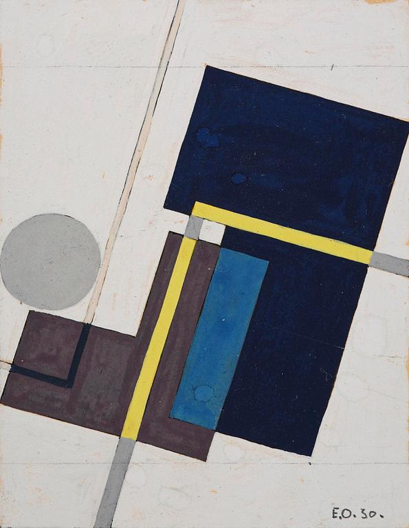 Erik Olson, Studie till "Diagonal komposition".