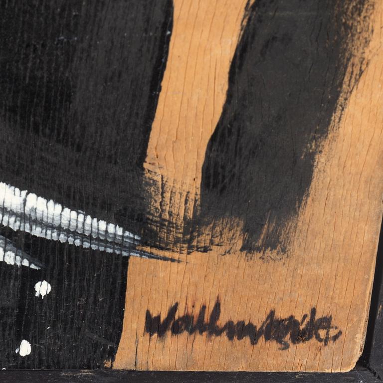 GÖSTA WALLMARK, olja på pannå, signerad.