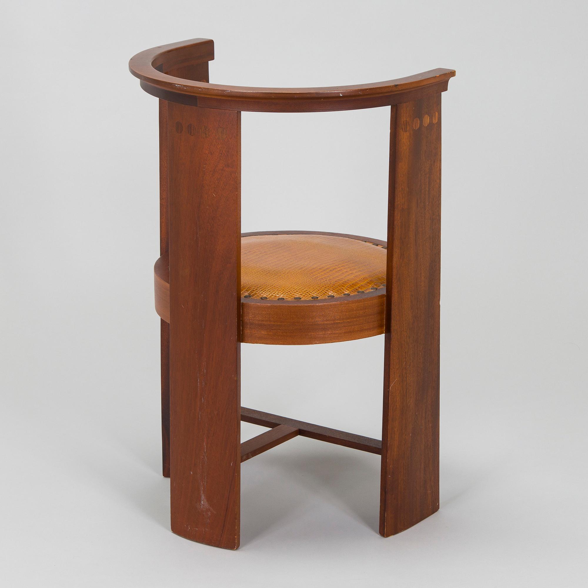 Eliel Saarinen, A prototype armchair 'Hannes' manufactured early 1980s.