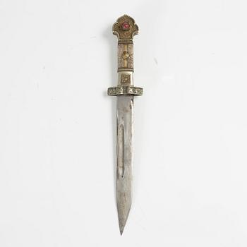 Kniv, Tibet, omkring år 1900.