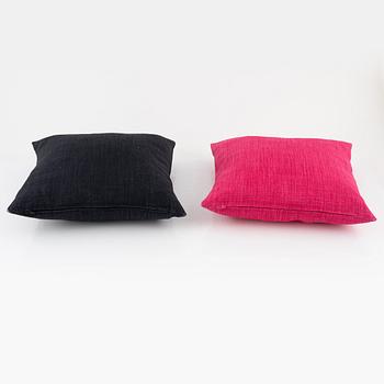 Svenskt Tenn, three pillows including 'Manhattan' by Josef Frank, Sweden.