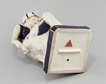 FIGURIN, porslin, Royal Dux, 1900-talets första hälft.