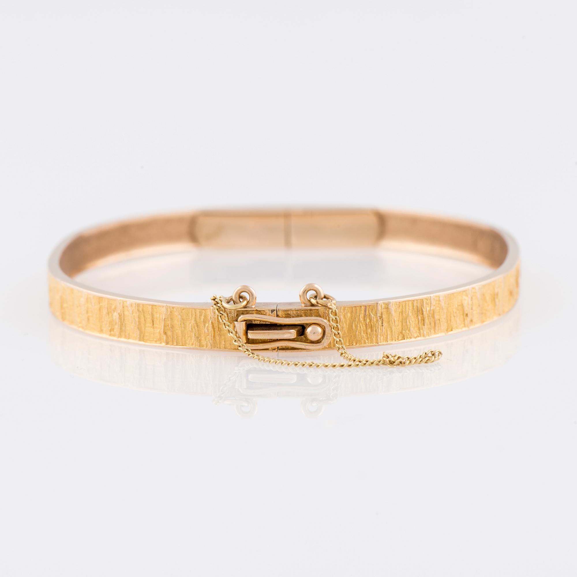 ARMBAND, 14K guld. Helsingfors 1967.