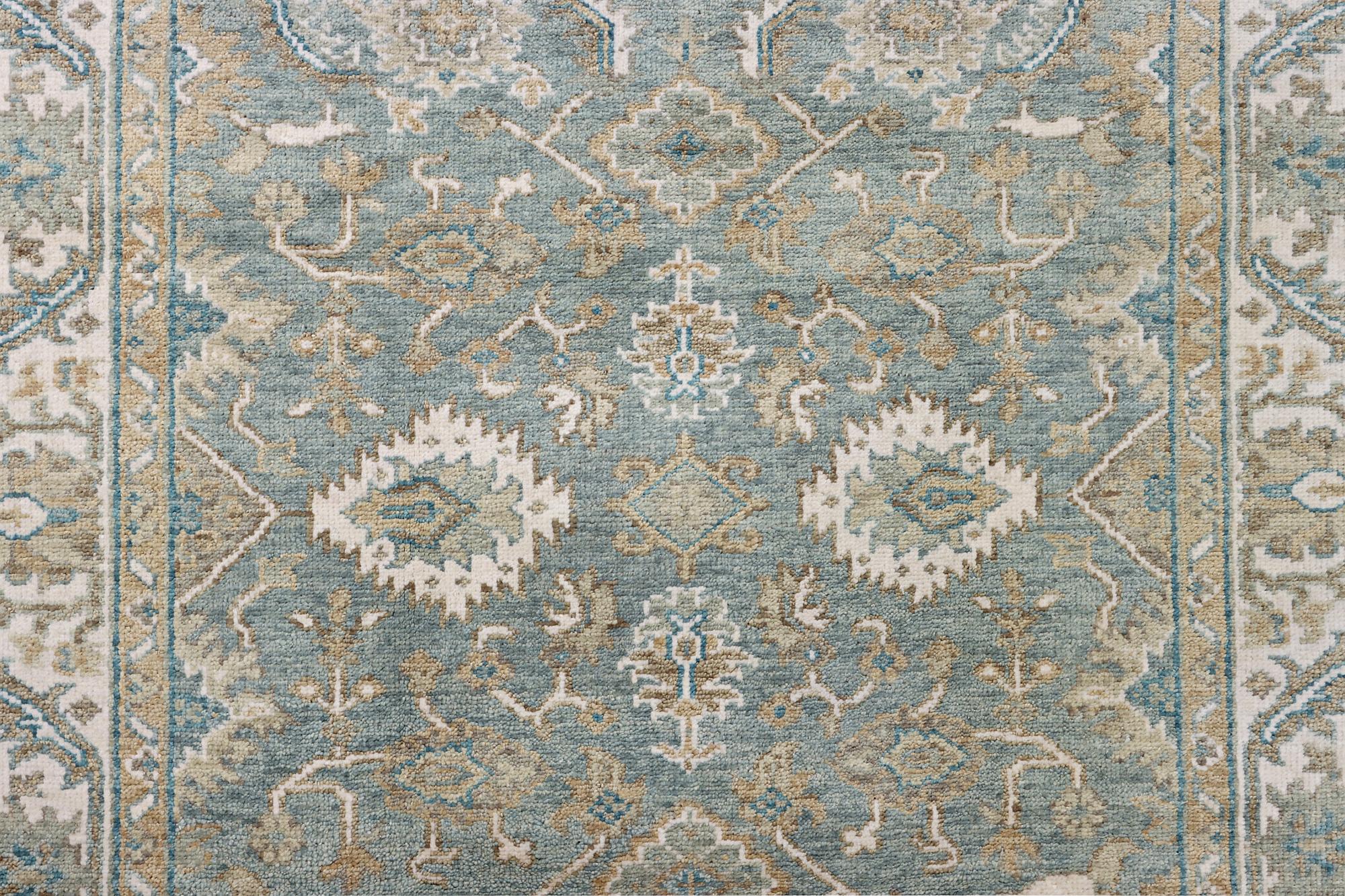 An oriental carpet with Mamluk design, c. 304 x 249 cm.