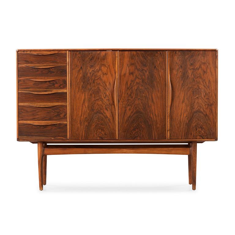 Kurt Østervig, a walnut sideboard, Brande Møbelfabrik, Denmark 1950's.