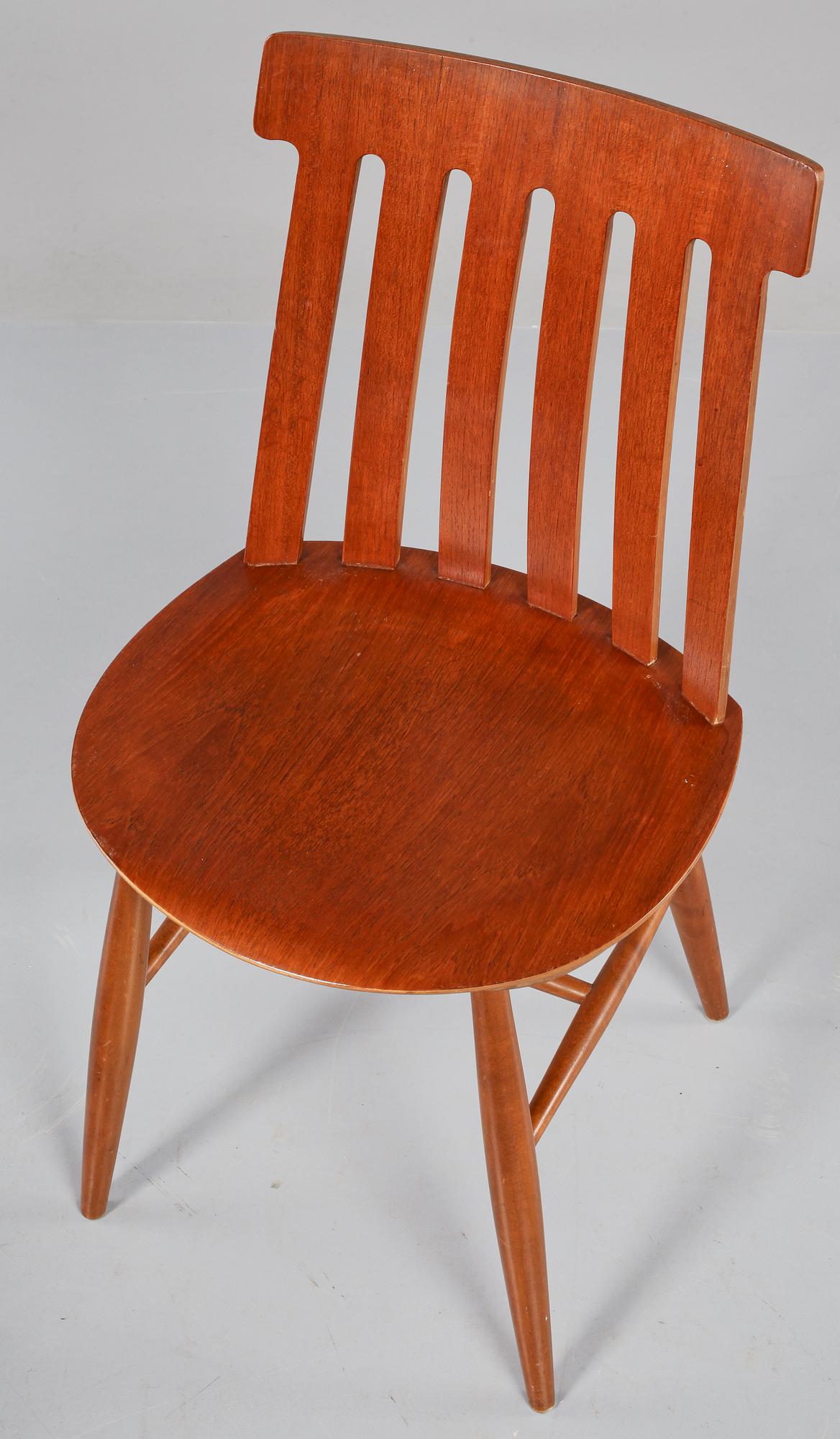 BORD, Bertil Fridhagen, Bodafors samt STOLAR, 4 st, Edsbyverken, 1950/60-tal.