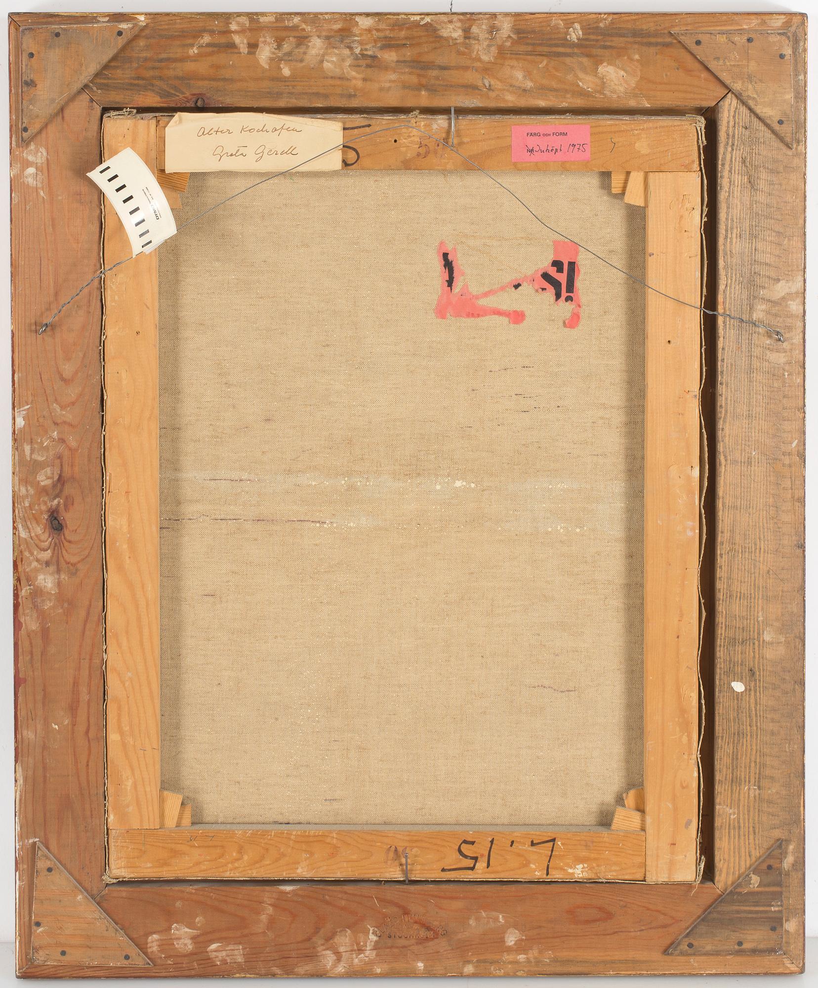 GRETA GERELL, olja på duk, signerad.