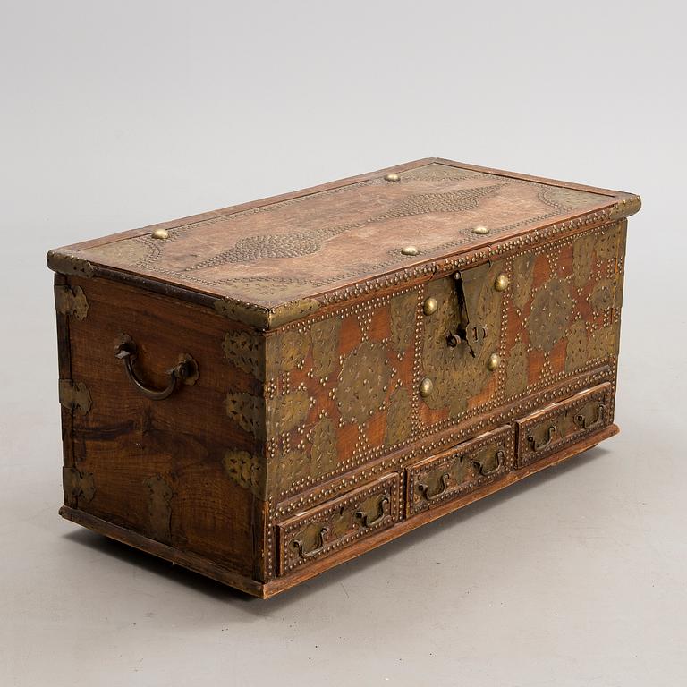 A DEKORATIVE CHEST, "Kuwaiti chest" Middle East late 19th and early 20th centuries.