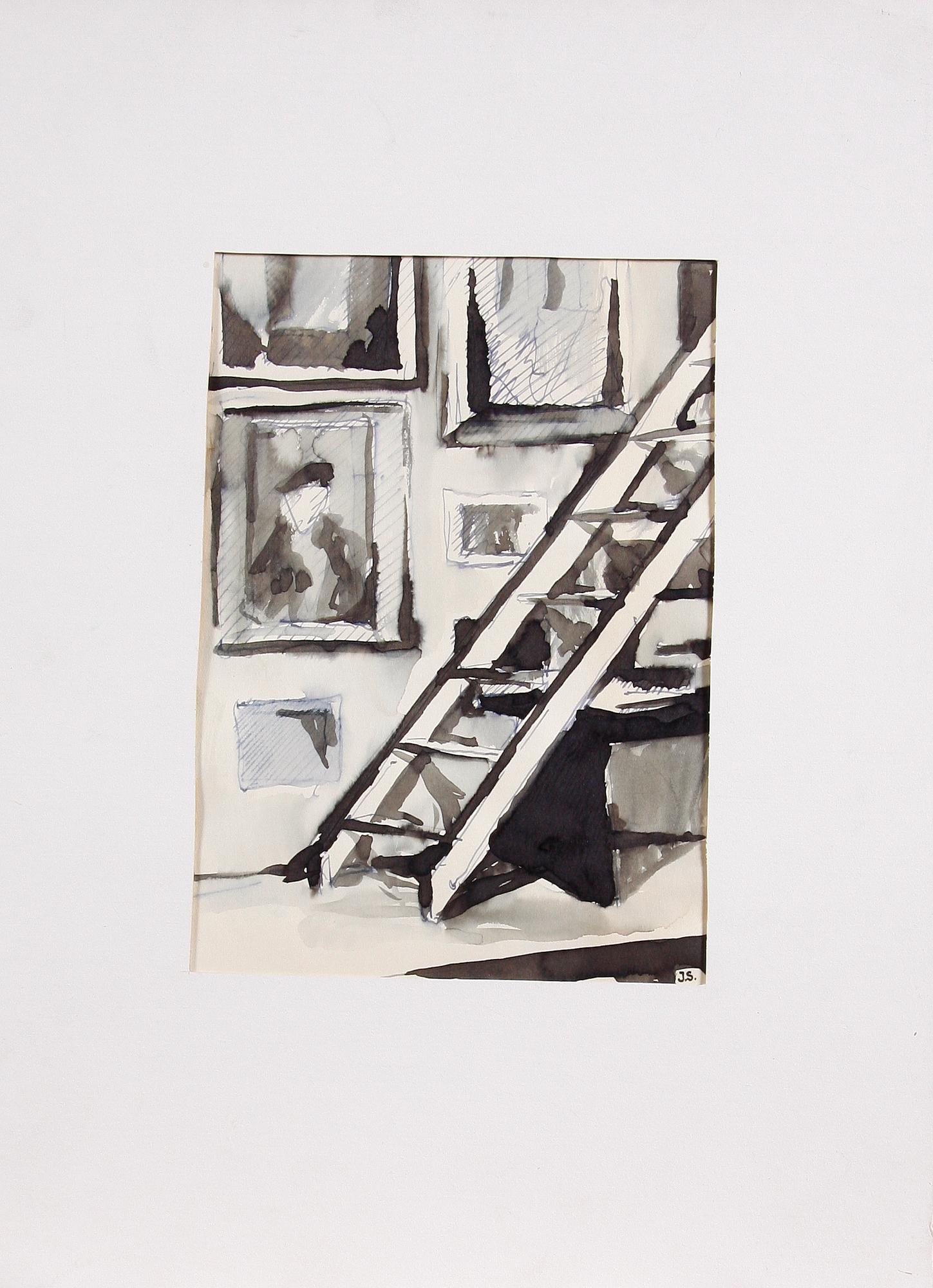 STENVINKEL, JAN, 3 st, blandteknik, sign o två dat 1948 resp 1952.