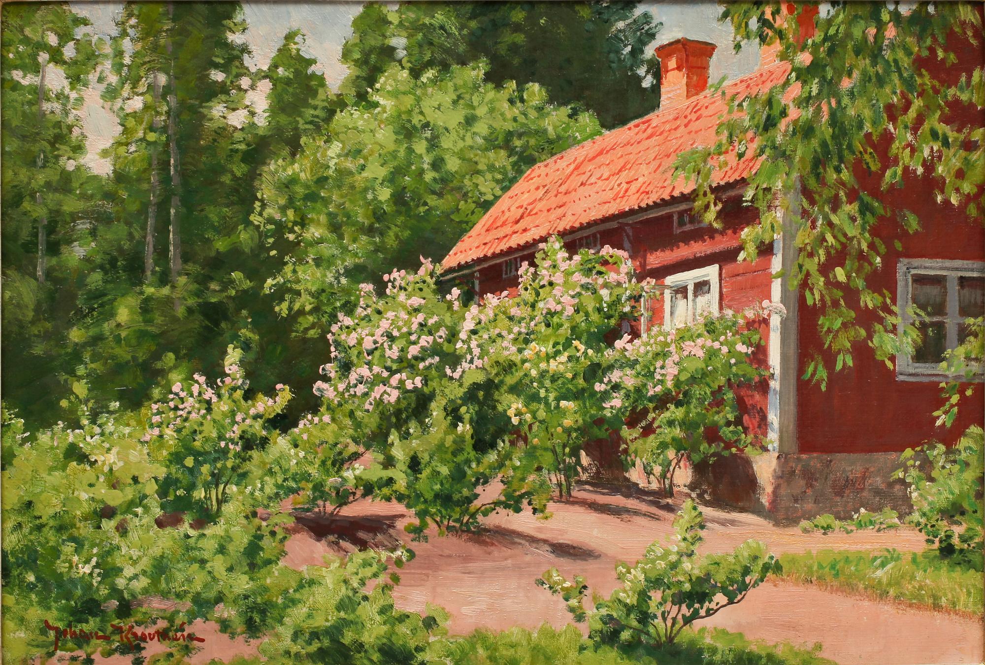 JOHAN KROUTHEN, olja på duk, sign.