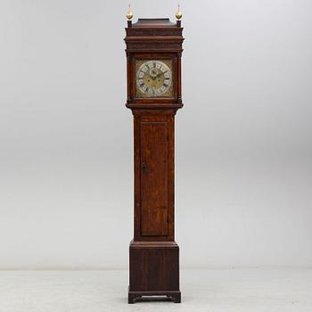 A first half of the 18th Century mahogany long case clock by John Stokes Bewdley.