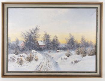 Anshelm Dahl · ANSELM DAHL, olja på duk, sign o dat 1919.