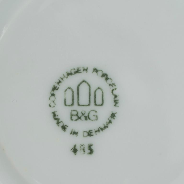 KAFFESERVISDELAR, 17 delar, porslin, "Golden Sun", Sigvard Bernadotte för Bing och Gröndahl, Danmark.