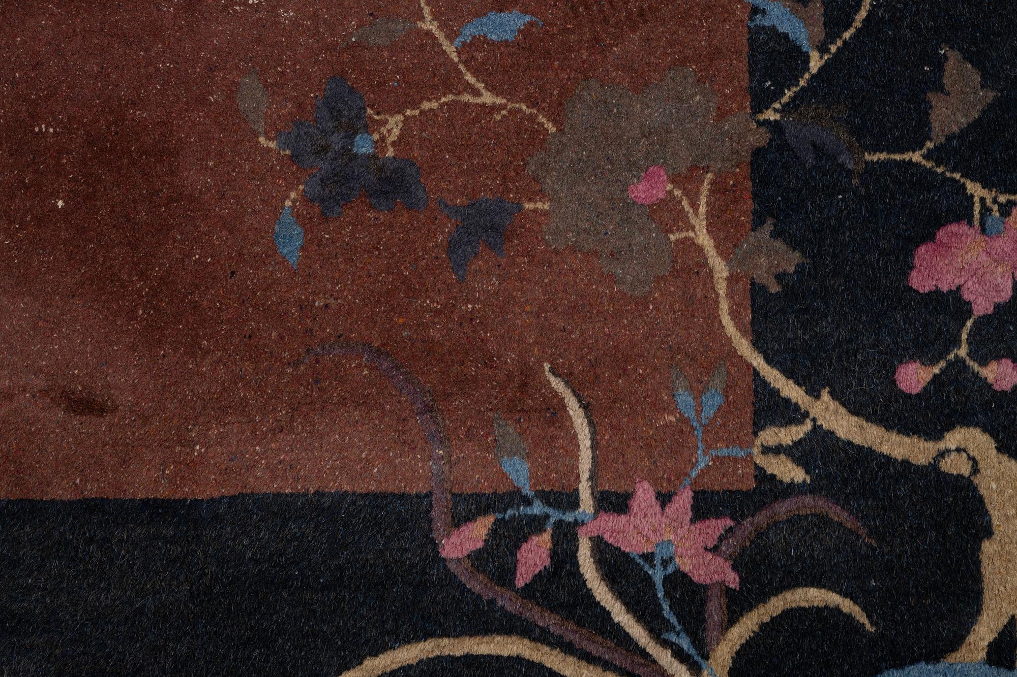 Rug, antique Chinese 'art deco', approx. 360 x 272 cm, circa 1930.