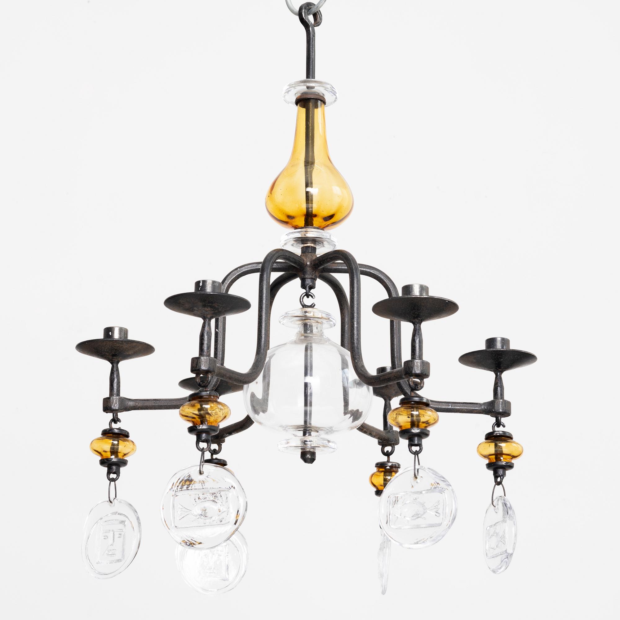 Erik Höglund, ljuskrona, Boda Smide.