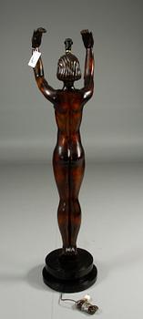 GOLVLAMPA, signerad O.Schalin, 1933.