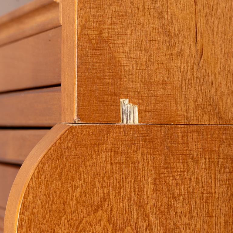 Bookcase with glass doors, 7 modules, Billnäs.