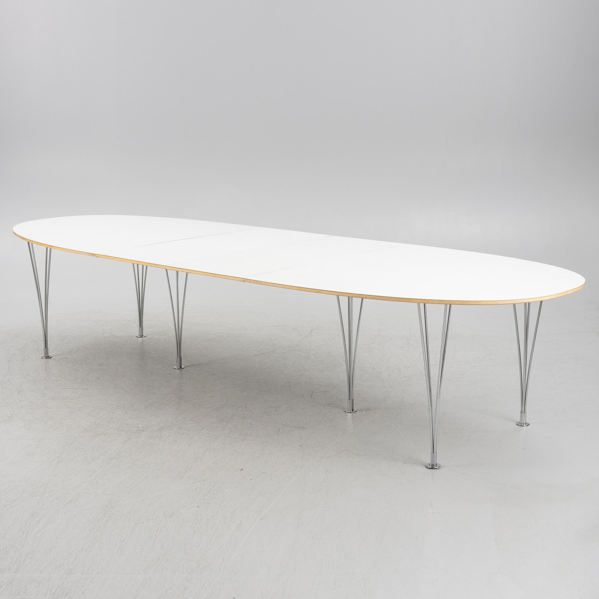 Bruno Mathsson & Piet Hein, dining table, "Superellipse", Mathsson International, 2009.