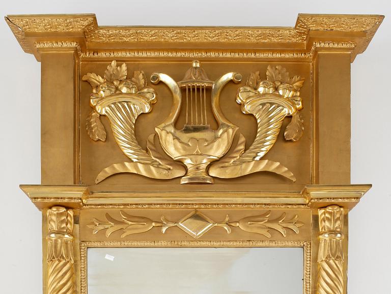 SPEGEL och KONSOLBORD, senempire, 1800-tal.