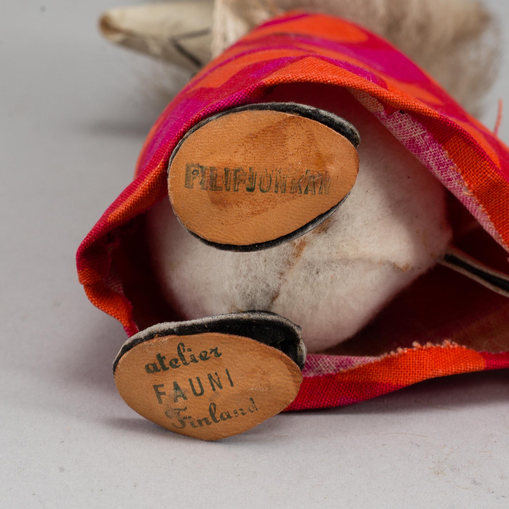 ATELIER FAUNI, muminfigurer, 7 st, Finland, 1950-60-tal.