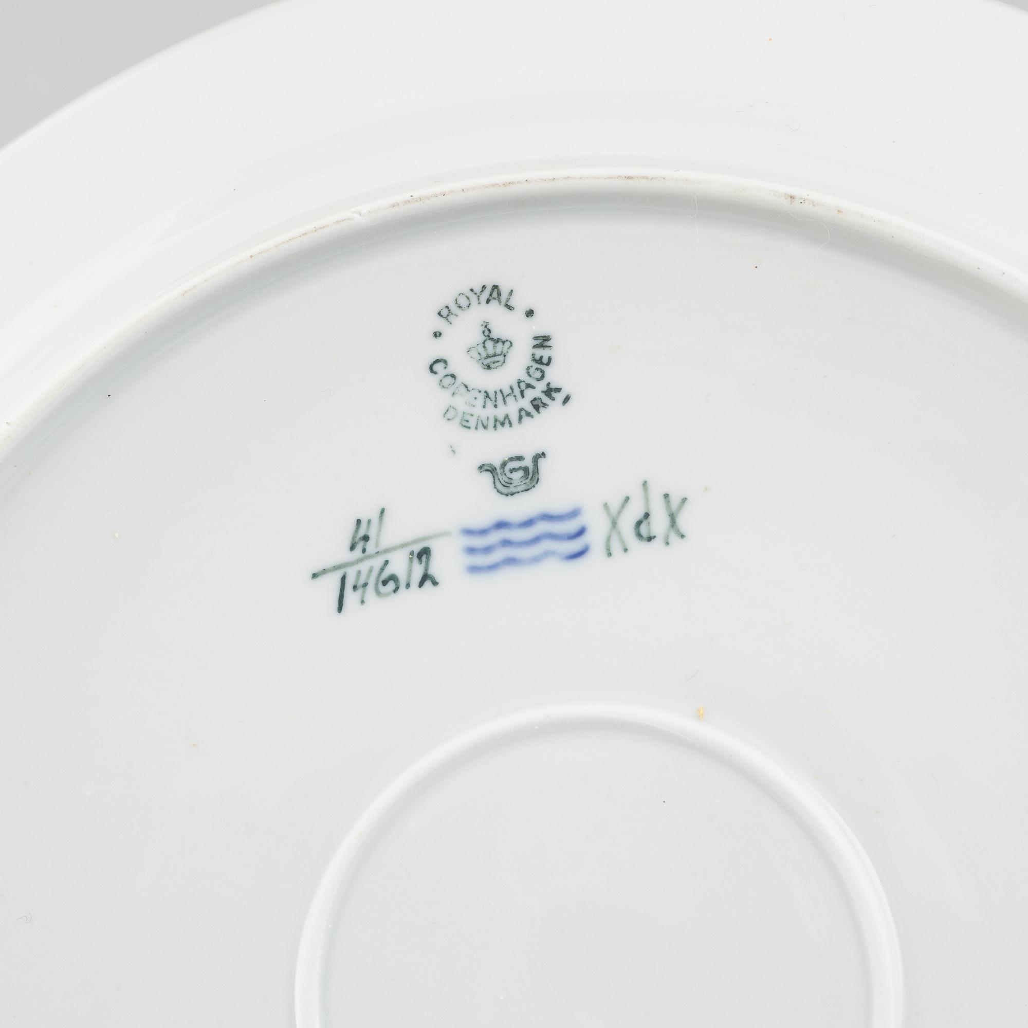 Gertrud Vasegaard, a 136-piece dinner service, 'Gemina', Royal Copenhagen, Denmark.