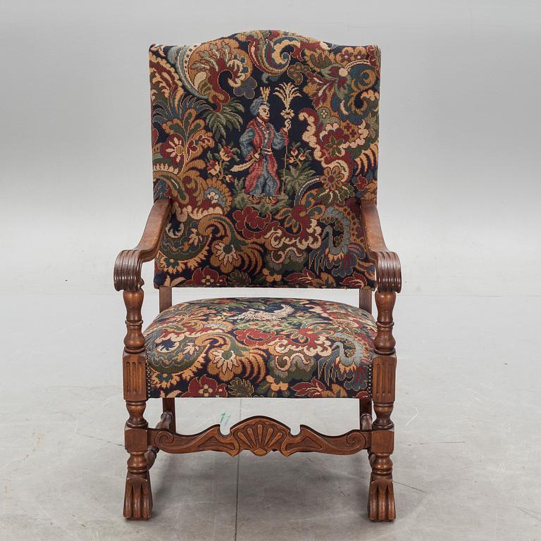 KARMSTOL, barockstil, 1900-tal.