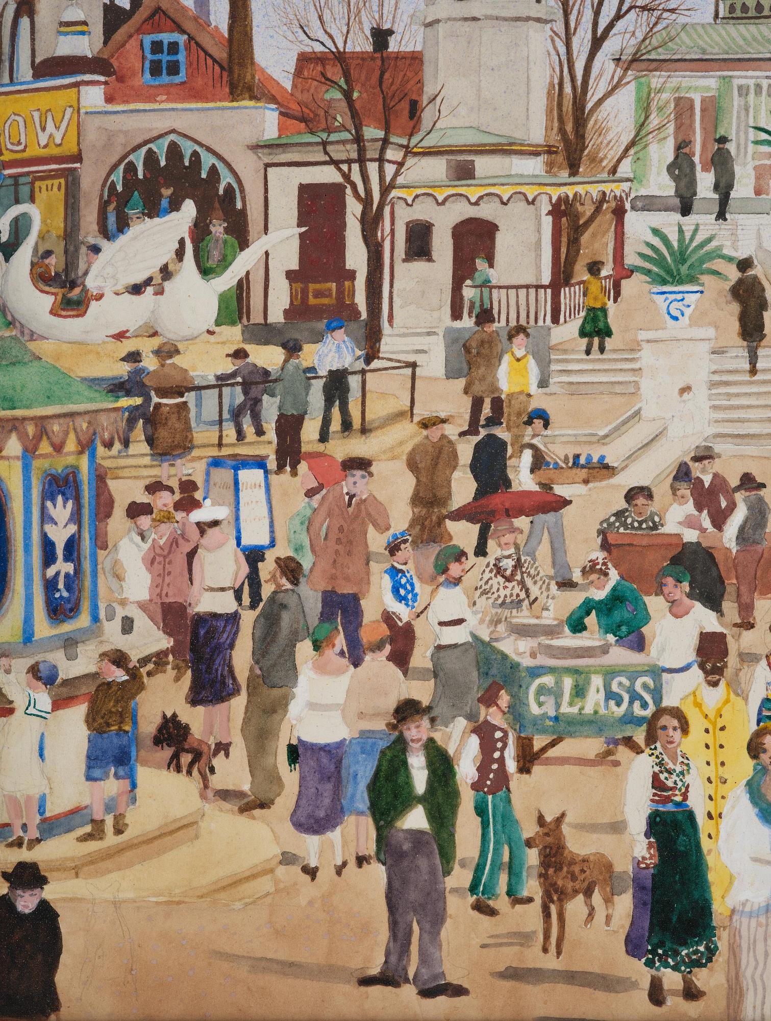 Oskar Bergman, Summer day at Gröna Lund.