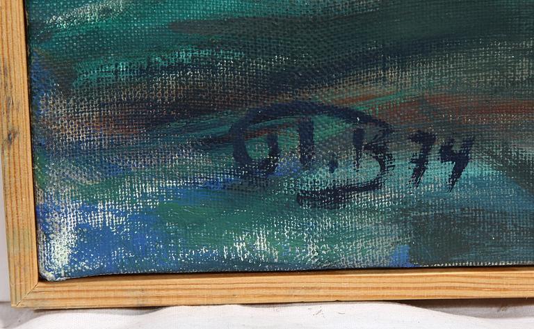 JOHN IVAR BERG, olja på duk. Sign och dat -74.