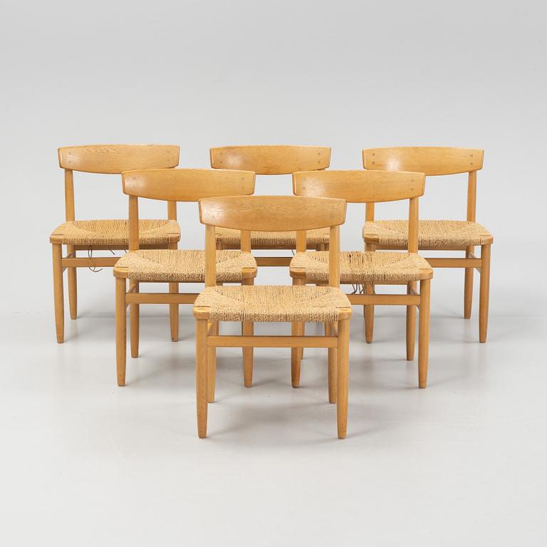 Børge Mogensen, a set of six 'Öresundä chairs from Karl Andersson & Säner.