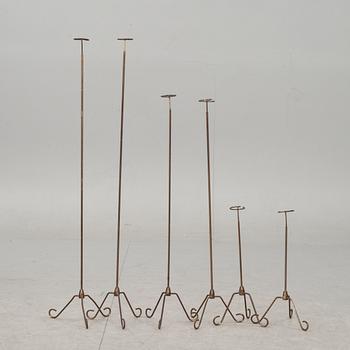 HATTHÅLLARE, 6 st. 1900-talets första hälft.