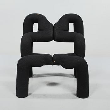 FÅTÖLJ, "Ekstrem", Terje Ekström, Stokke fabriker, Norge. Modellen formgiven 1984.