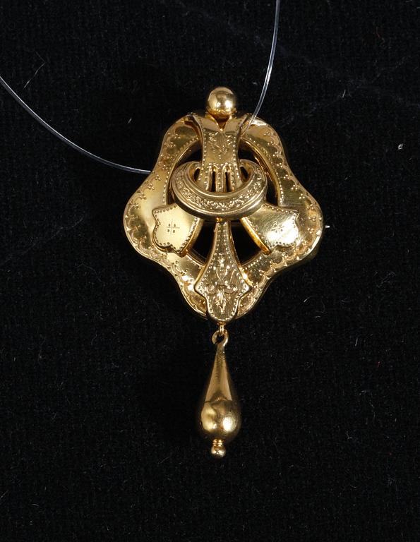 BROSCH, 18k guld. Ca 5 g.