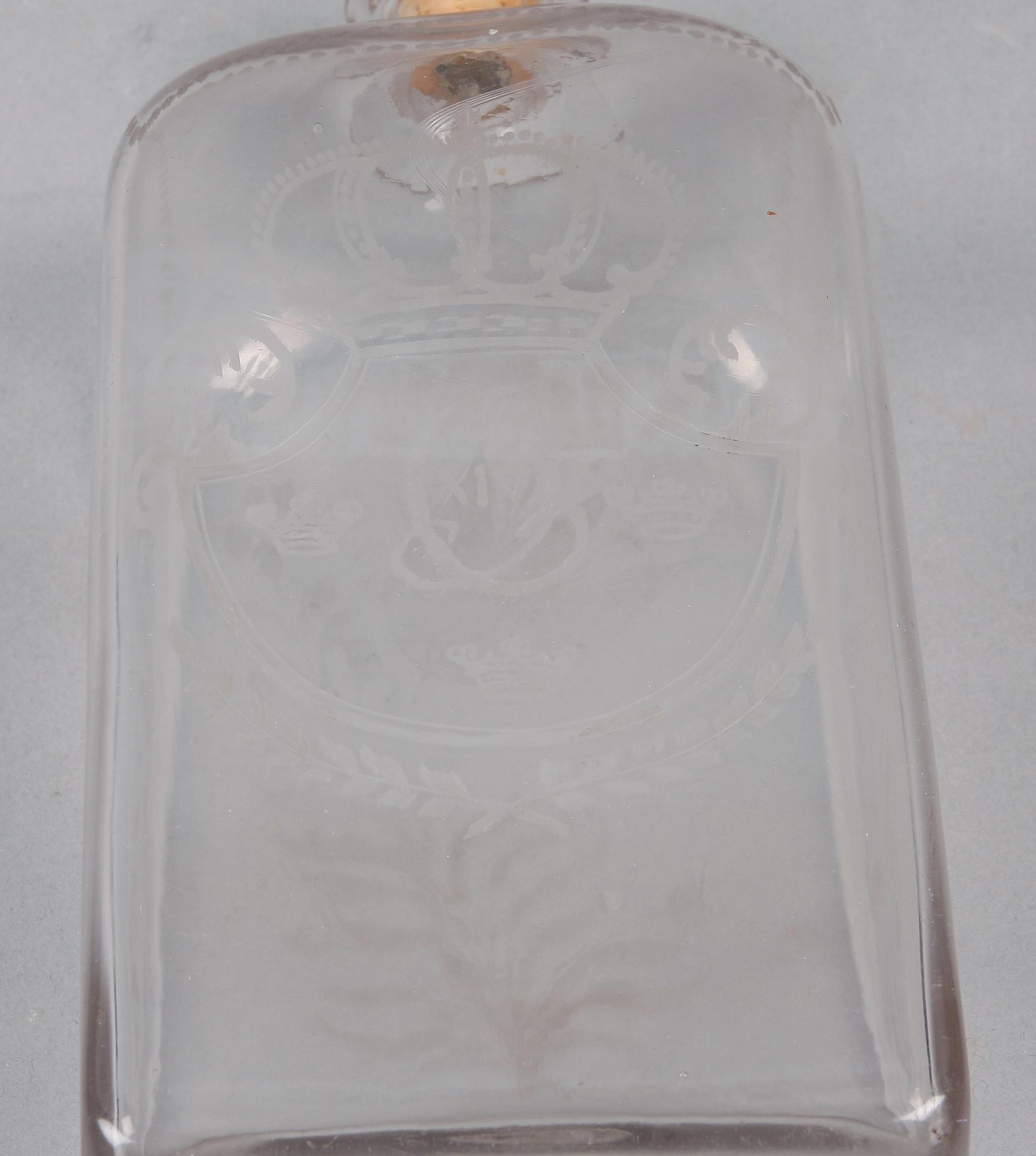 FLASKA, glas. 1800-talets första hälft.