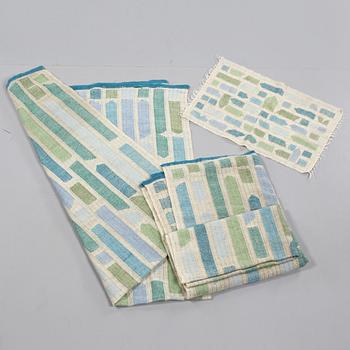 TEXTILIER, 3 delar, 1950/1960-tal.