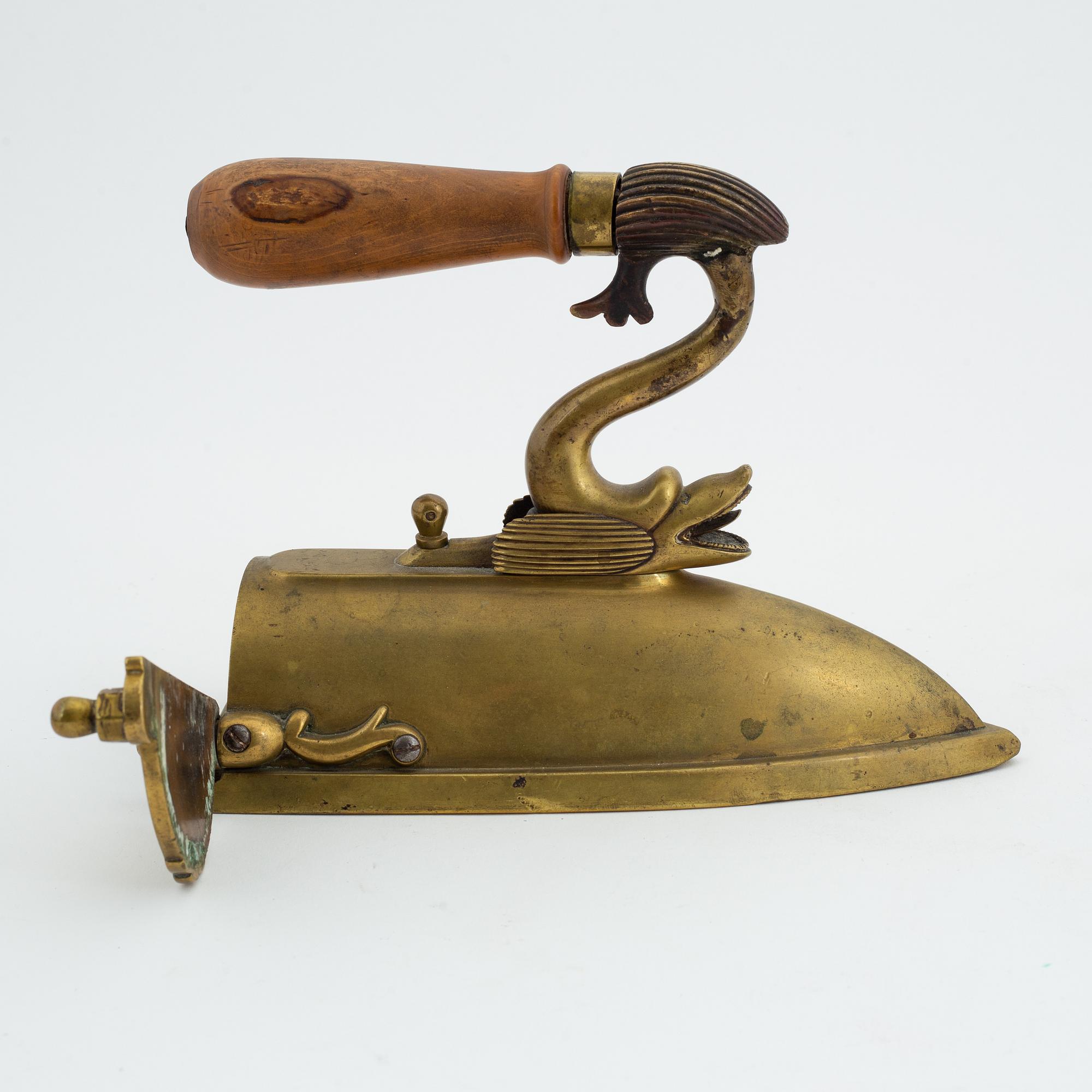 Two brass iron, early 19th century.